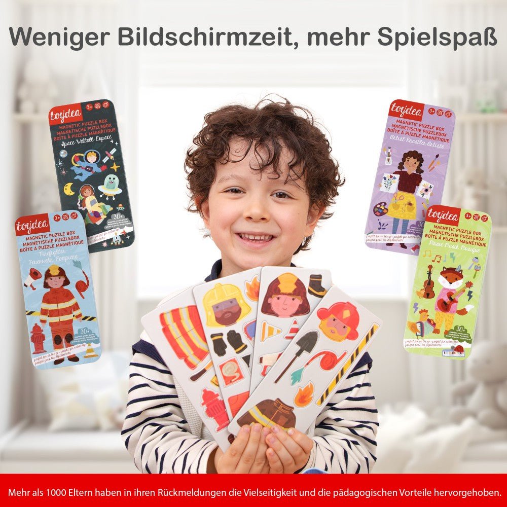 Magnetspiel Puzzle Box - Autos - toydea.de