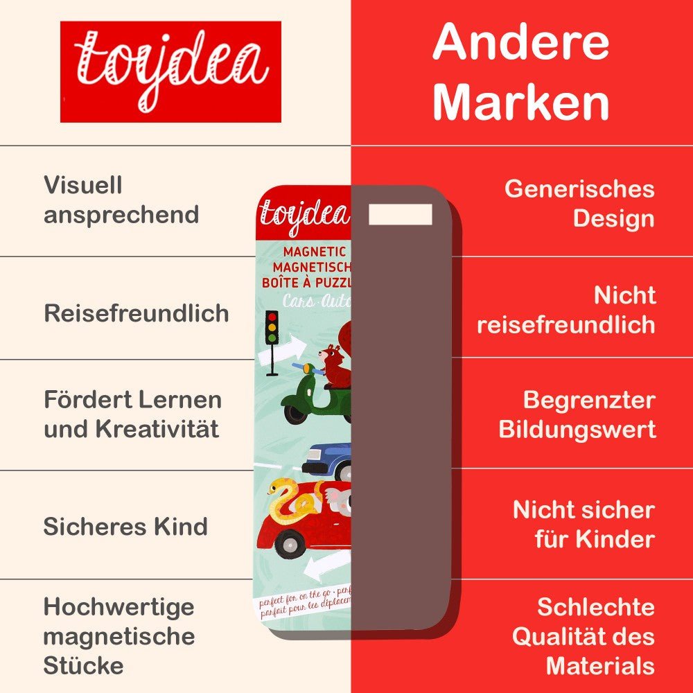 Magnetspiel Puzzle Box - Autos - toydea.de