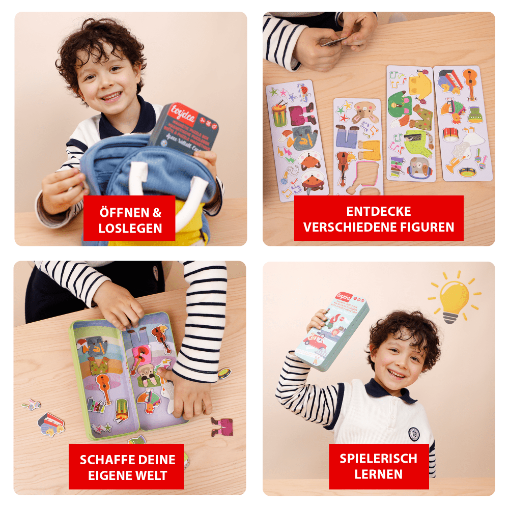 Magnetspiel Puzzle Box - Feuerwehrmann - toydea.de