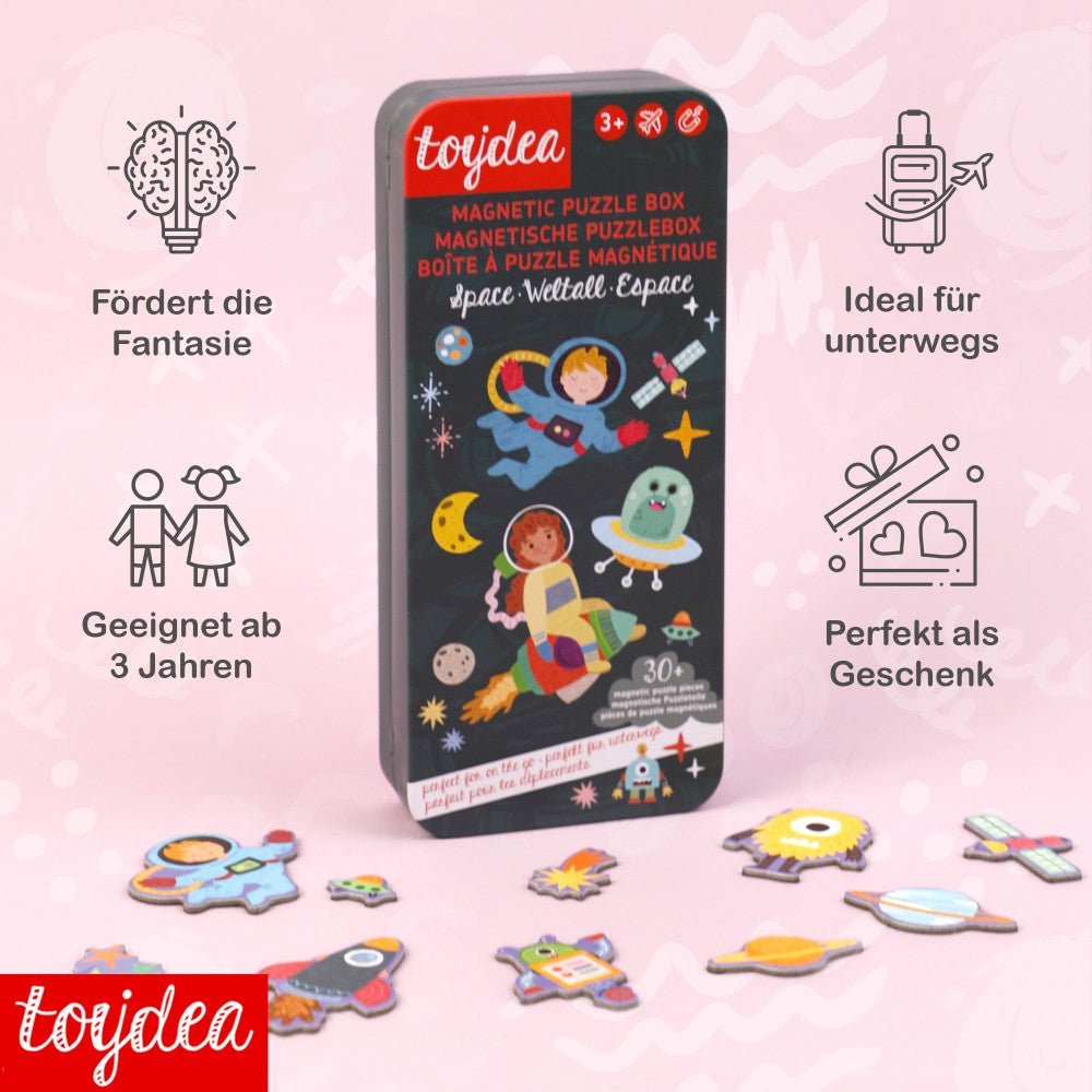 Magnetspiel Puzzle Box - Weltraum - toydea.de