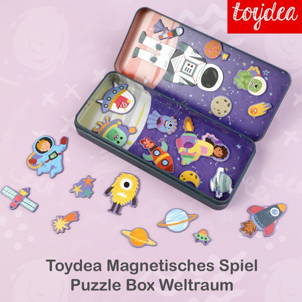 Magnetspiel Puzzle Box - Weltraum - toydea.de