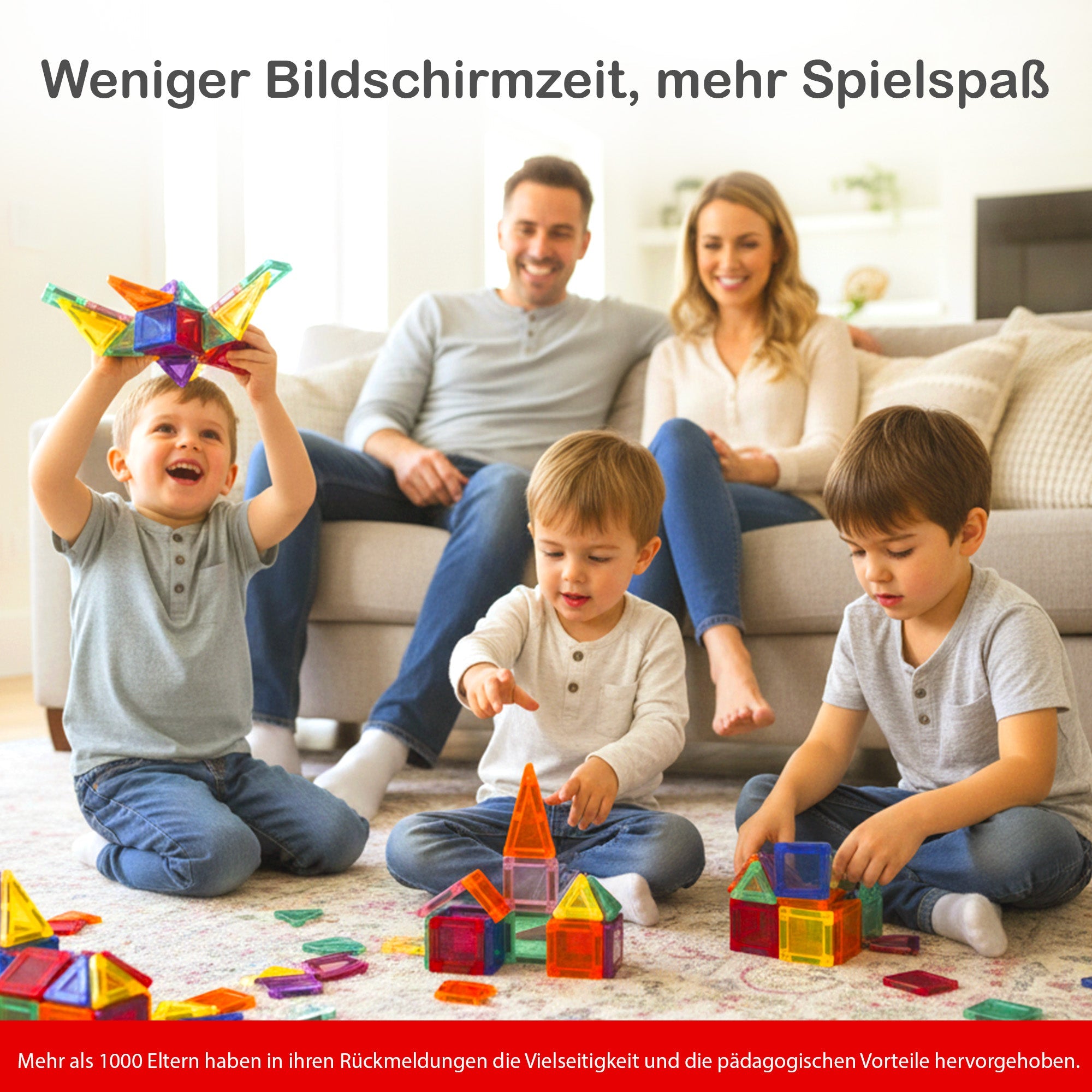 Toydea Magnet Bausteine | Kreatives Reisespielzeug ab 3 J | Geschenkideen für Kinder