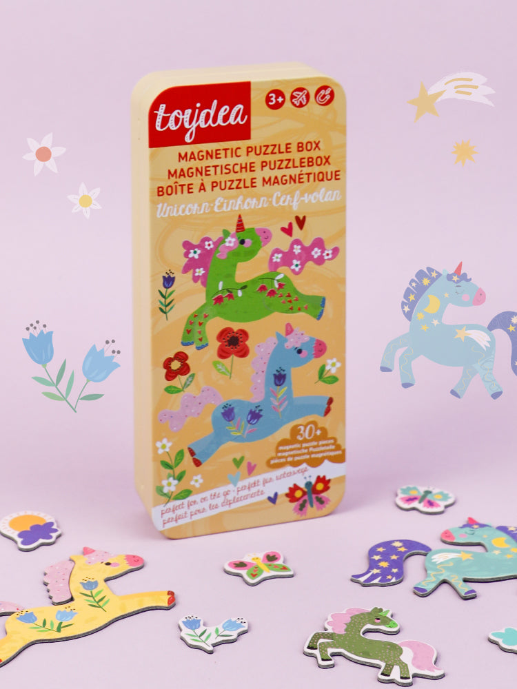 MAGNETSPIEL PUZZLE BOX Einhorn