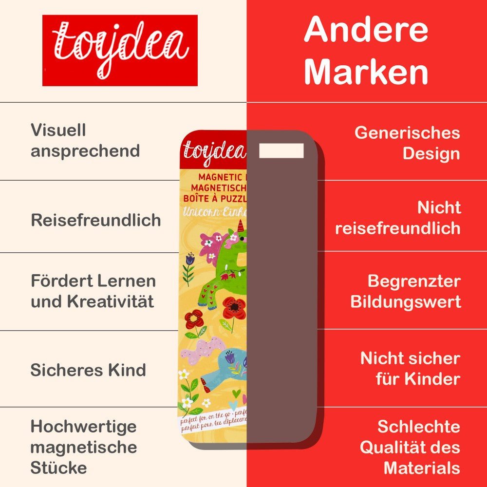 Magnetspiel Puzzle Box - Einhorn - toydea.de