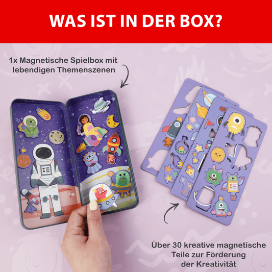 Magnetspiel Puzzle Box - Weltraum - toydea.de